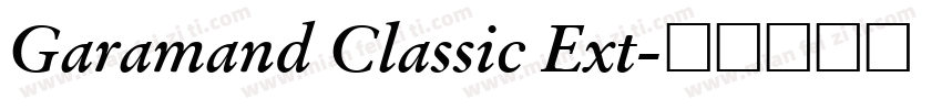Garamand Classic Ext字体转换